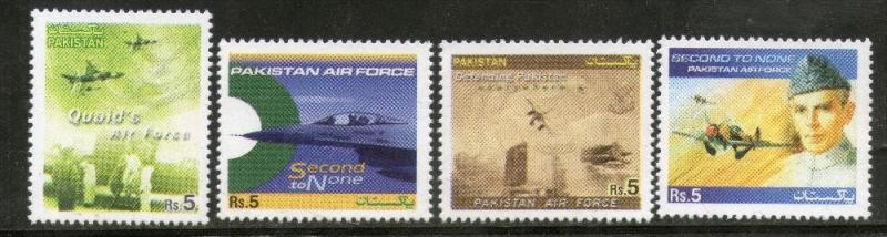 Pakistan 2005 Air Force Aviation Transport Sc 1058-61 MNH # 3729