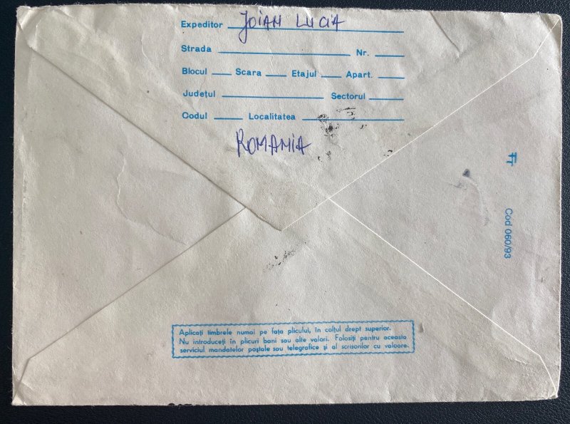 1960s Bucarest Romania Airmail First Day Cover FDC To Dundee Scotland