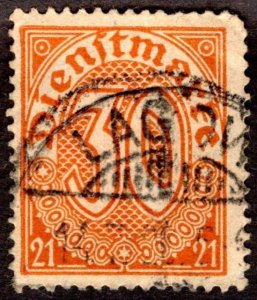 1920, Germany 30pf, Used, Sc OL13