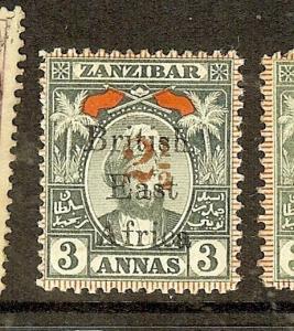 BRITISH  EAST AFRICA  (P2205B)  ON ZANZIBAR SG91  MOG