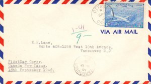 Canada Scott CE3 Typewritten Address.