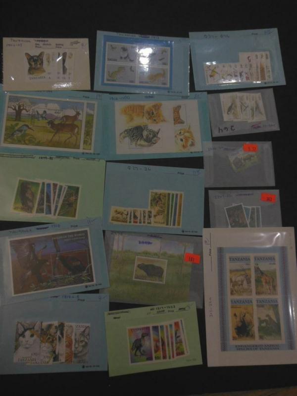 EDW1949SELL : TANZANIA Beautiful collection of VFMNH Topical of Birds & Animals