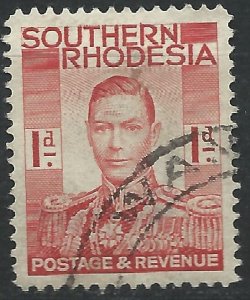 Southern Rhodesia 1937 - 1d George VI - SG41 used