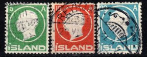 Iceland #92-4 F-VF Used CV $44.00 (X4244)