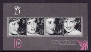 Gibraltar-Sc#1075a-unused NH sheet-Princess Diana-2007-