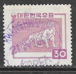 Korea 274: 30h Tiger, used, VF