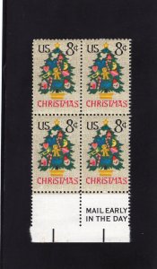 1508 Christmas, MNH MAIL EARLY blk/4