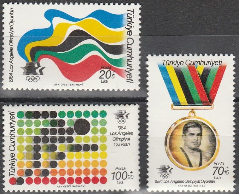 Turkey #B205-7 MNH F-VF CV $4.45 (V569)