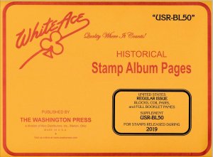 WHITE ACE 2019 United States US Regular Issue Blocks Album Supplement USR-BL50