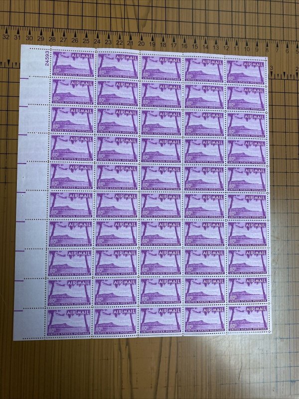 C46, Mint NH VF/XF Sheet of 50 80¢ Hawaii Stamps - Markest Stamp Co. 