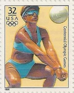 US 3068k Atlanta Olympic Games Beach Volleyball 32c single MNH 1996