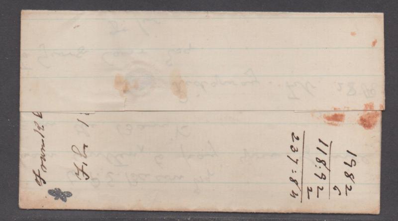 **CSA Cover, SC# 7(Pair) Charlottesville, VA 2/28/1863, 8¢ Overpayment, F/L 