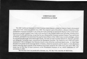 3536 Christmas, FDC Artmaster