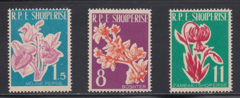Albania  #595-97  mnh   cat $14.75