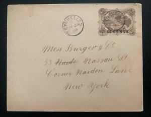 1898 Seychelles Postal Stationary Vintage Cover To New York USA