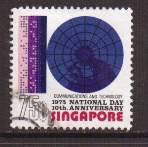 Singapore   #234   used   1975 national day  75c