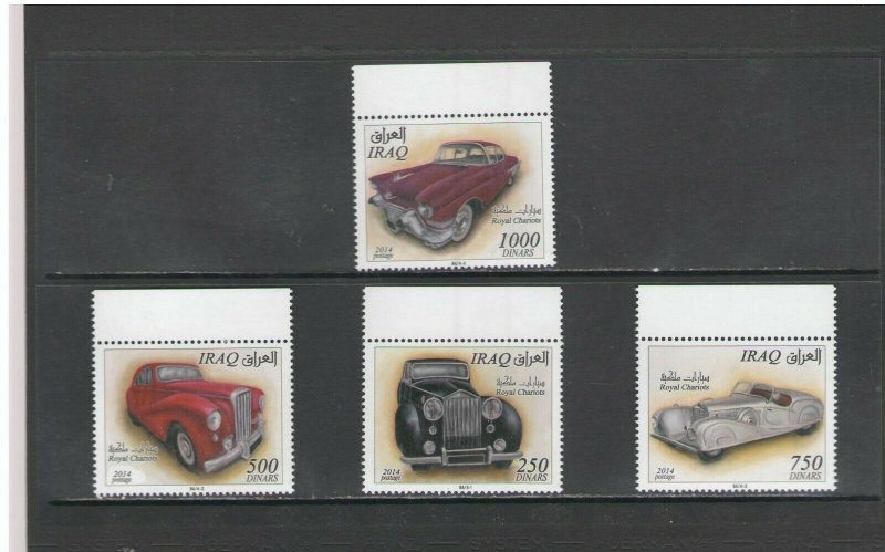  IRAQ: Sc. 1968-71 /** CARS OWNED BY ROYALTY  ** / SET - MNH.