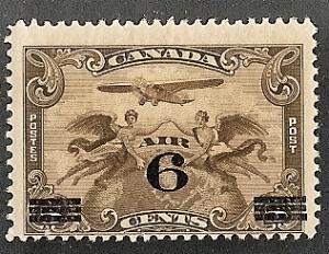 Canada C3 Mint OG 1932 6c on 5c Surcharge