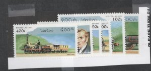 Laos #1305-1310 Mint (NH) Single (Complete Set) (Train)