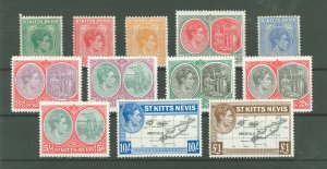 St. Kitts-Nevis #79-90 Unused Single (Complete Set)
