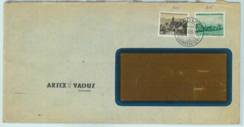 84113 - LIECHTENSTEIN - Postal History - Large COVER to ITALY 1950-