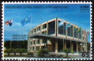 CUBA Sc# 5540  LATINAMERICAN PARLIAMENT BUILDING  2014  MNH mint