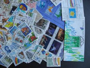 Finland 160 different used stamps, and 4 souvenir sheets 1980s and 1990s era