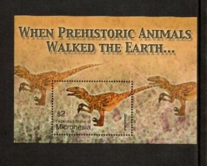 Micronesia 2005 - Dinosaurs - Souvenir Stamp Sheet - Scott #620 - MNH