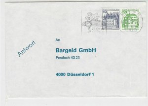 Germany 1982 Berlin Runner Outside Stadium Slogan Cancel Stamp Cover Ref 29189 