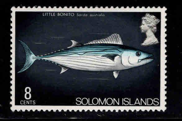 Solomon Islands Scott 301 MH* British Obliterated from design