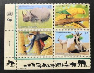 UN-New York - Endangered Species - 1995 - LL block - MNH