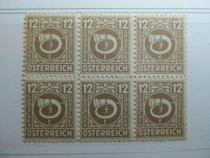 1945 Austria Allied Military Occupation 12g Fine MNH** Block of 6 A5P21-