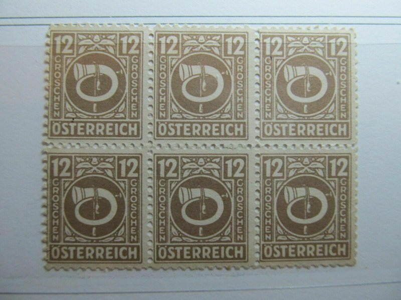 1945 Austria Allied Military Occupation 12g Fine MNH** Block of 6 A5P21-