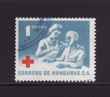 Honduras RA8 Set U Red Cross, Nurse and Patient (B)