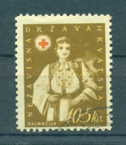 Croatia sc# B23 used cat value $3.00