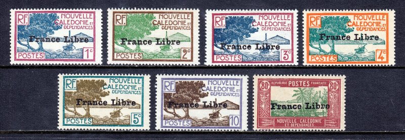 NEW CALEDONIA — SCOTT 217/236  — 1941 FRANCE LIBRE ISSUE — MH — SCV $99