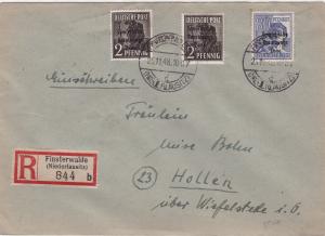 Germany Soviet Zone 1948 Finsterwalde to Hollen  stamps cover  R20719