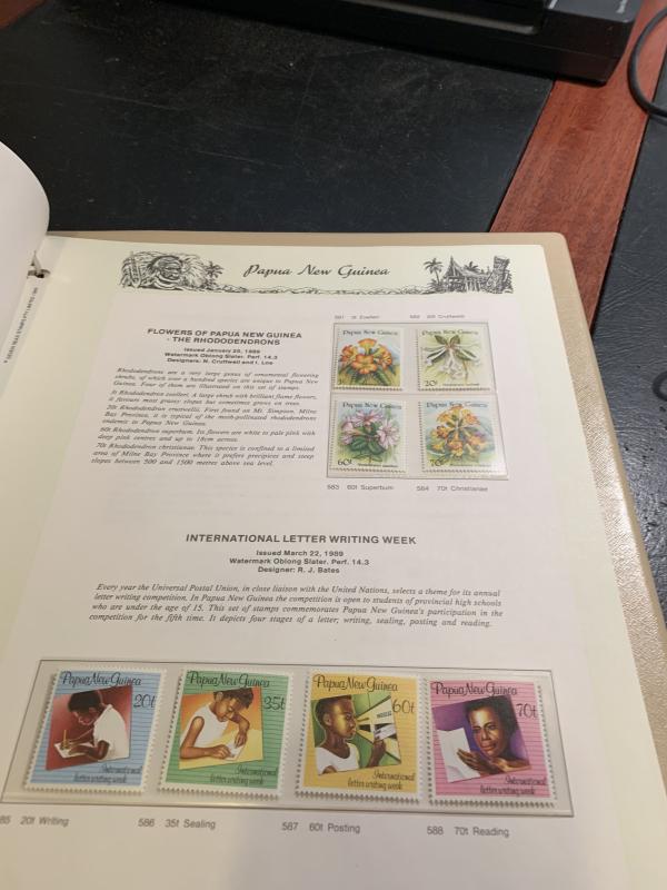 STAMP STATION PERTH: PNG Complete Collection from 1952 to 1989 Mint Never Hinged