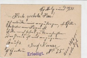 Austria 1905 Zittau Cancel  Stamps Card ref R 19435