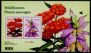 Canada 3413 MNH Wildflowers, Bees