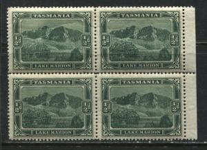 Tasmania 1899 Scenic Views 1/2d block of 4  mint o.g.