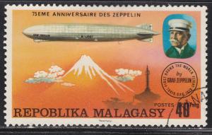 Fr Madagascar 545 CTO 1976 Count Zeppelin and LZ-127