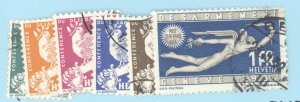 Switzerland, Scott #210-15, Used, cmplt set