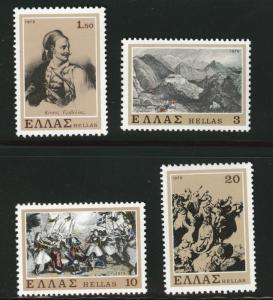 GREECE Scott 1288-1291 MNH** 1979 Souliots stamp set