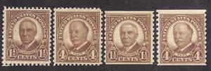 684-687 Mint,OG,NH... SCV $8.90