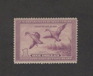 RW5 Federal Duck Stamp 1938 MNH.OG. Nice Centering    #02 RW5mnhe