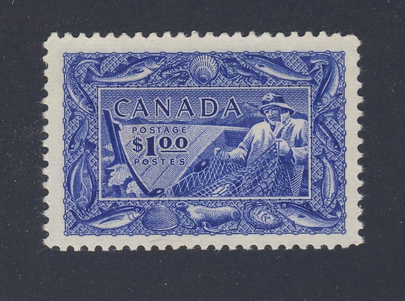 Canada MH $1.00 Stamp #302-#1.00 Fisheries MH VF Guide Value = $60.00