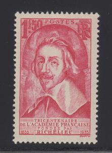 France Sc 304 MLH. 1935 1.50fr Cardinal Richelieu, VF