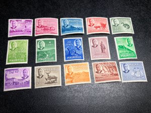 Mauritius Scott 235-49 Mint