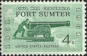 # 1178 MINT NEVER HINGED FORT SUMTER